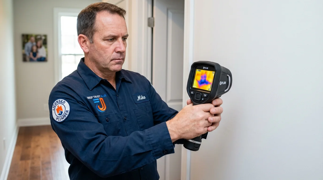 Thermal imaging leak detection by Johns Plumbing LLC in Mountain Grove